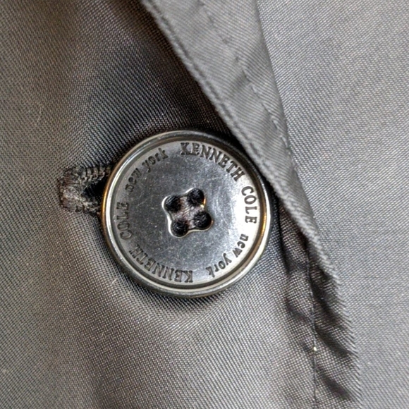 Kenneth Cole black fully lined rain coat jacket - Picture 5 of 16